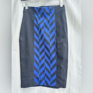 Charlotte Russe Pencil Skirt Size Small blue and black skirt